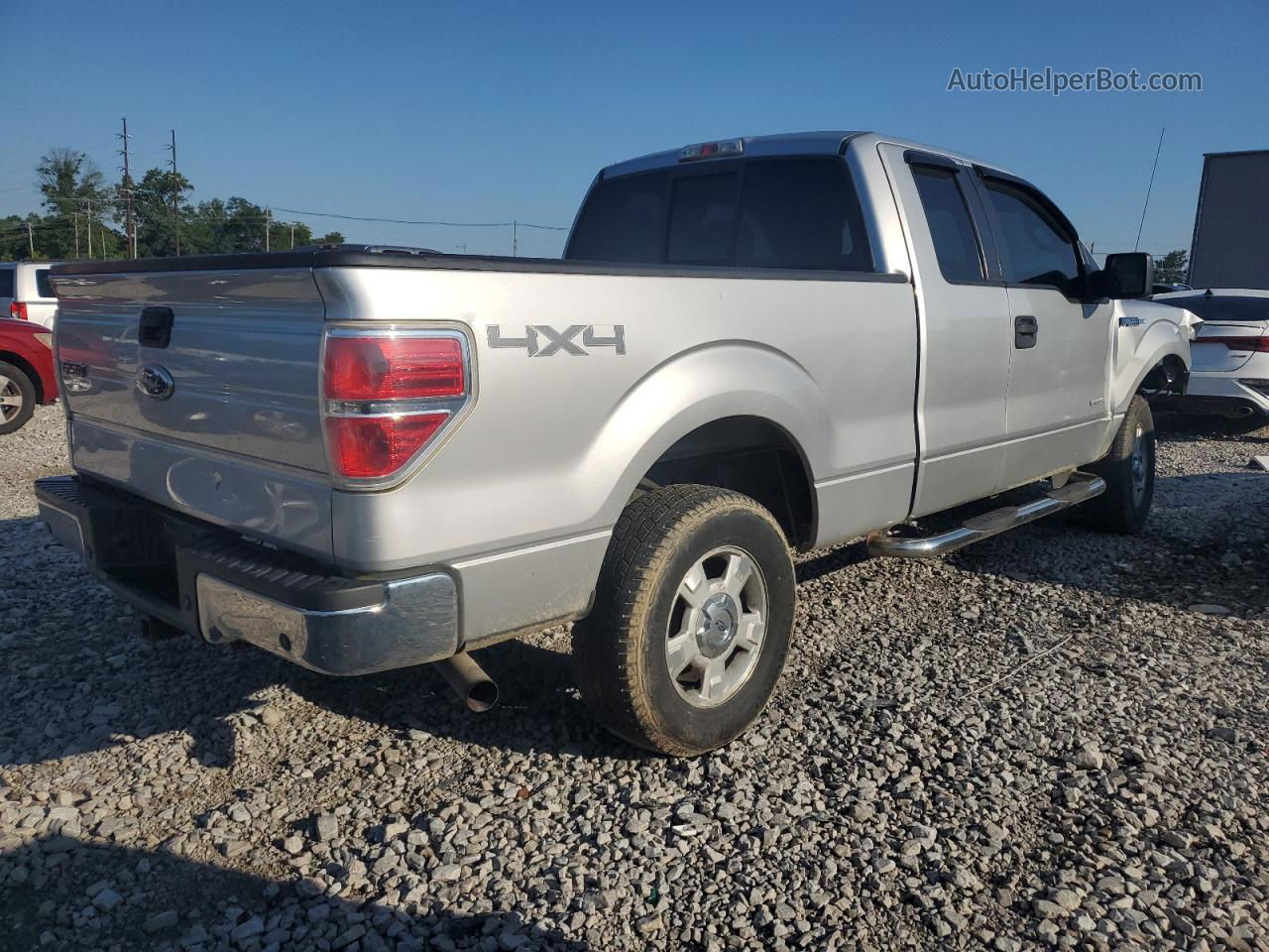 2011 Ford F150 Super Cab Silver vin: 1FTFX1ET9BFC64221