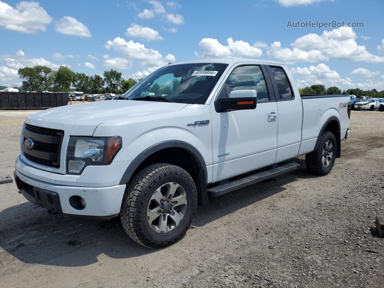 2014 Ford F150 Super Cab Белый vin: 1FTFX1ET9EFC99040