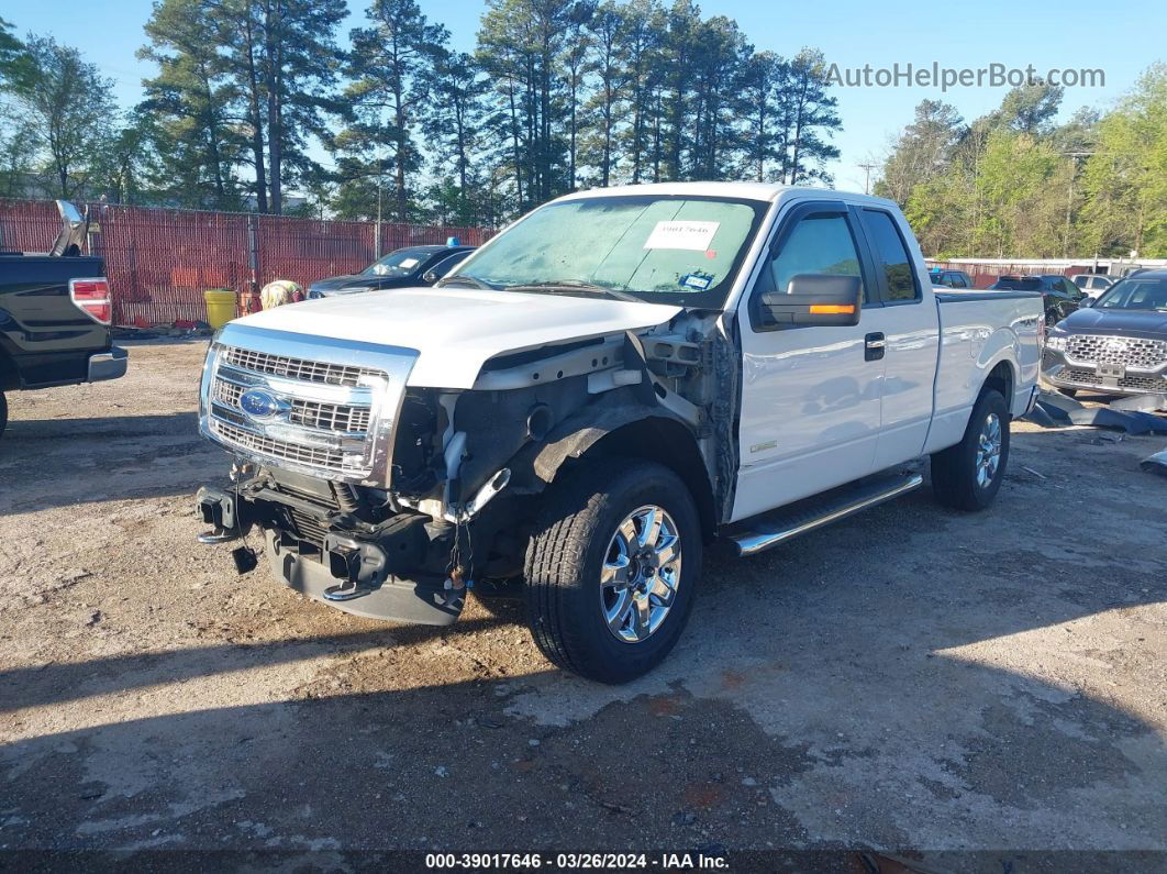 2014 Ford F-150 Xlt White vin: 1FTFX1ETXEFA06925