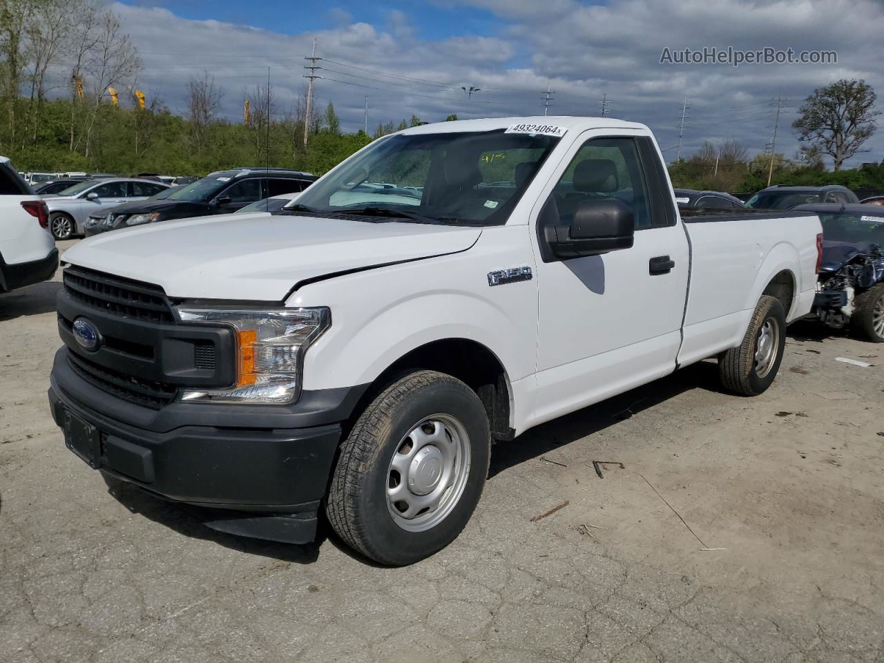 2018 Ford F150  White vin: 1FTMF1C54JKD46488