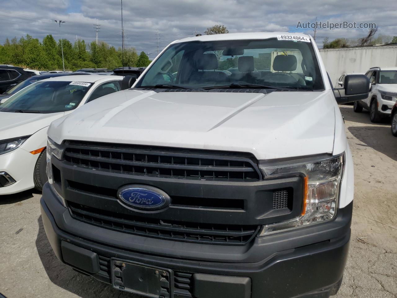 2018 Ford F150  White vin: 1FTMF1C54JKD46488