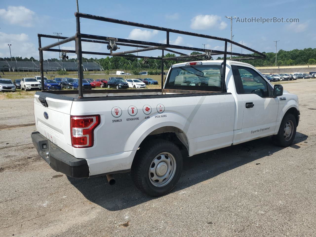 2019 Ford F150  Белый vin: 1FTMF1C57KKE52418