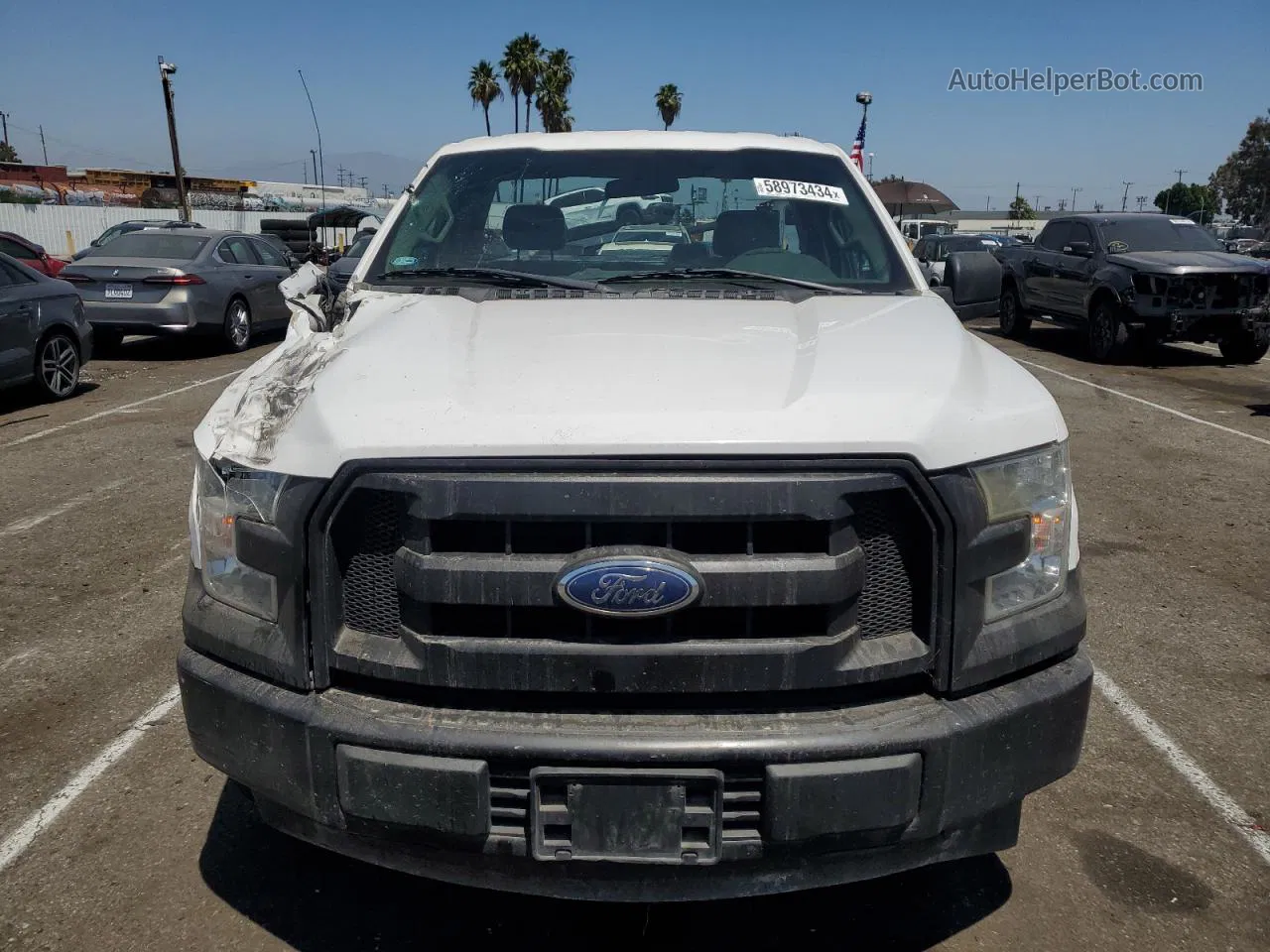 2017 Ford F150  Белый vin: 1FTMF1C86HKD47159