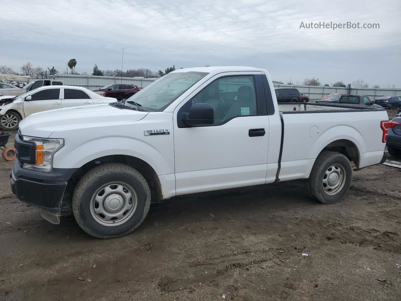 2019 Ford F150  White vin: 1FTMF1CB0KKD64977