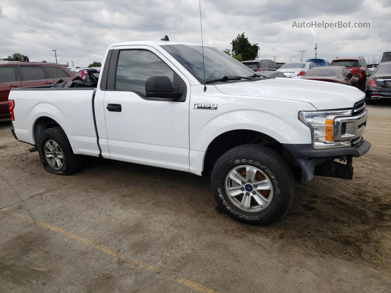 2020 Ford F150 White vin: 1FTMF1CB0LFA19507