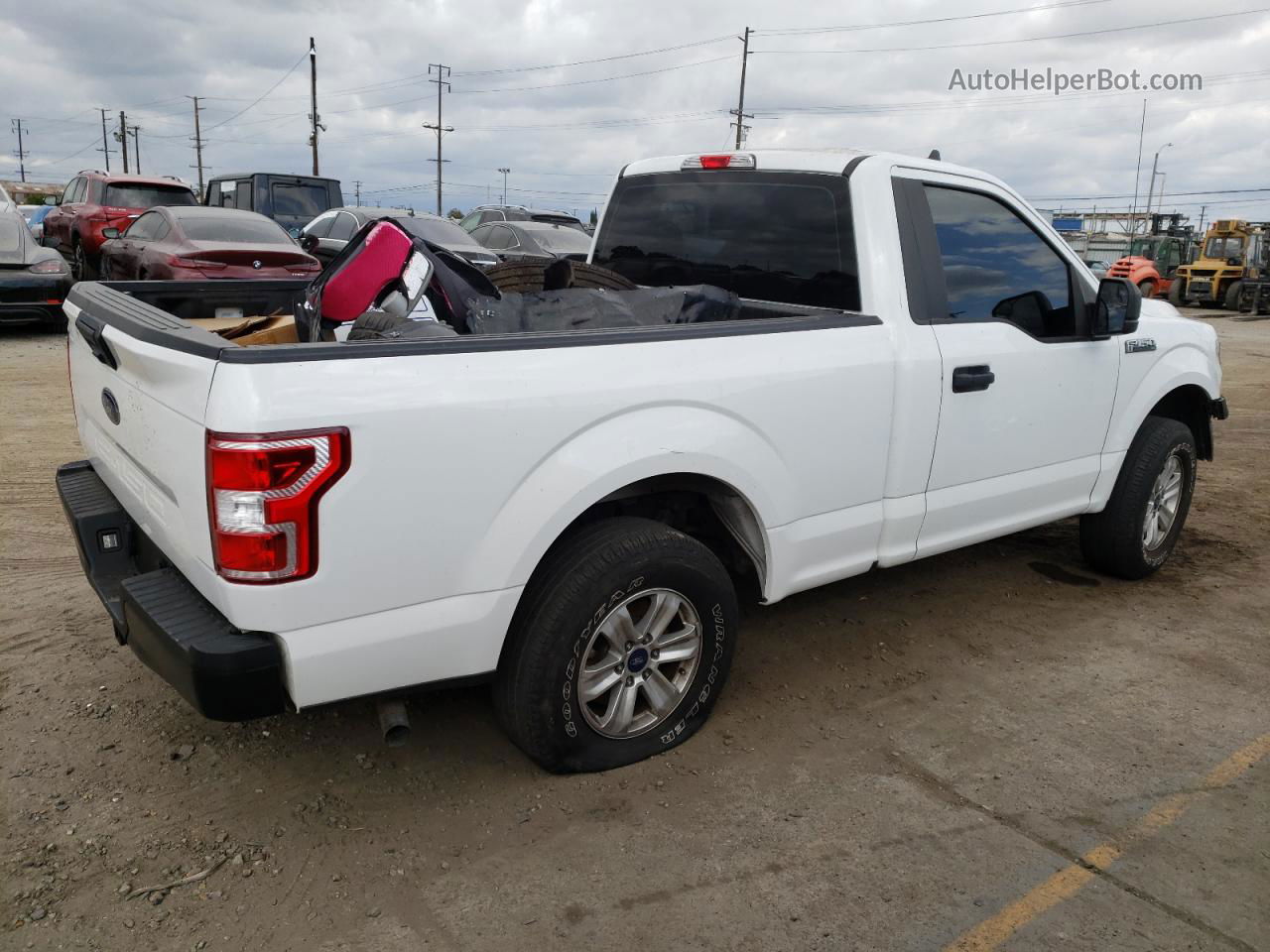 2020 Ford F150 White vin: 1FTMF1CB0LFA19507