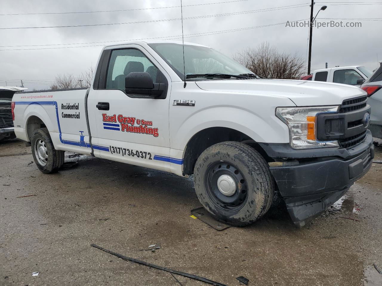 2018 Ford F150  White vin: 1FTMF1CB2JKC58514