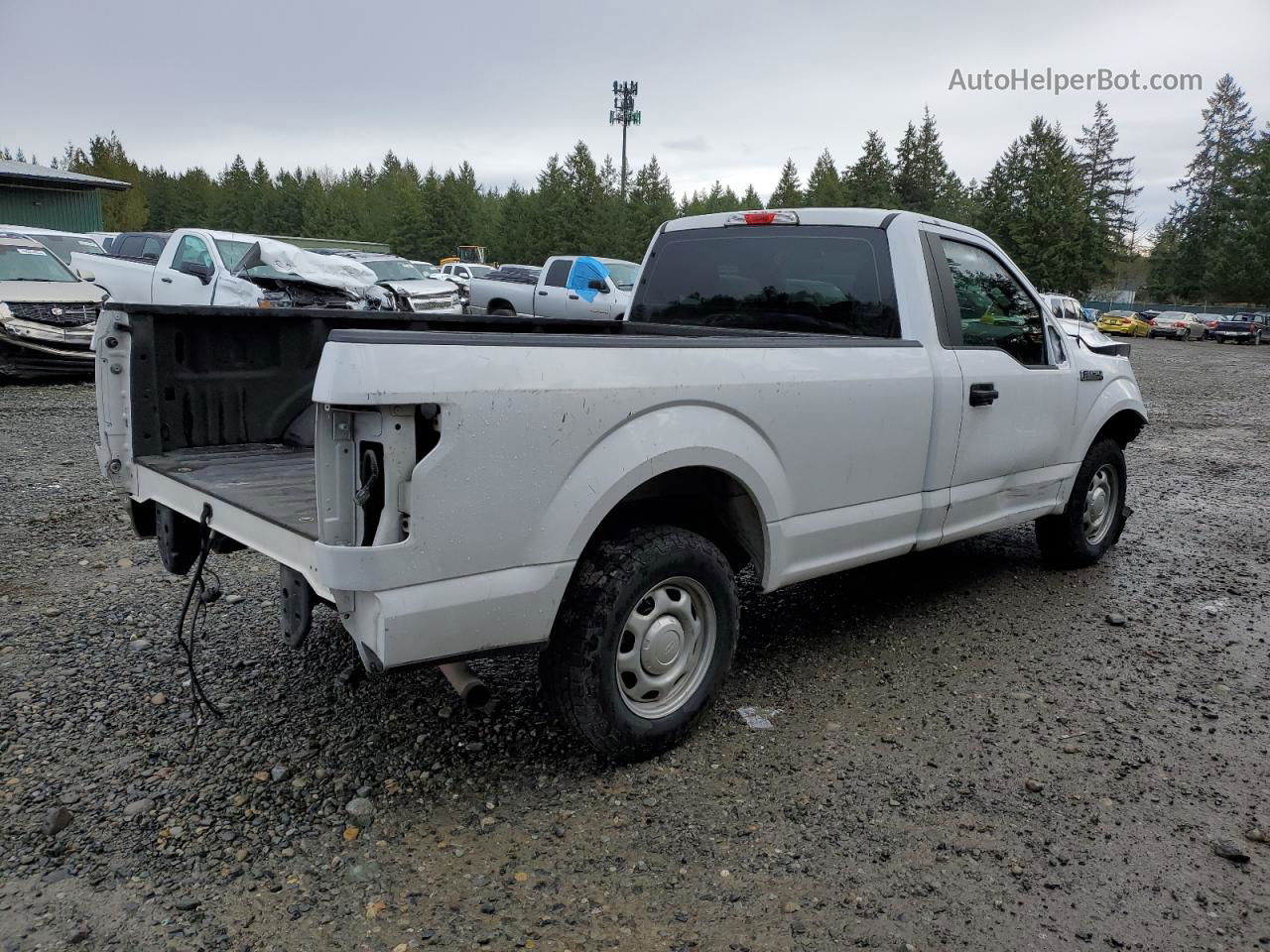 2019 Ford F150  White vin: 1FTMF1CB4KKC14760