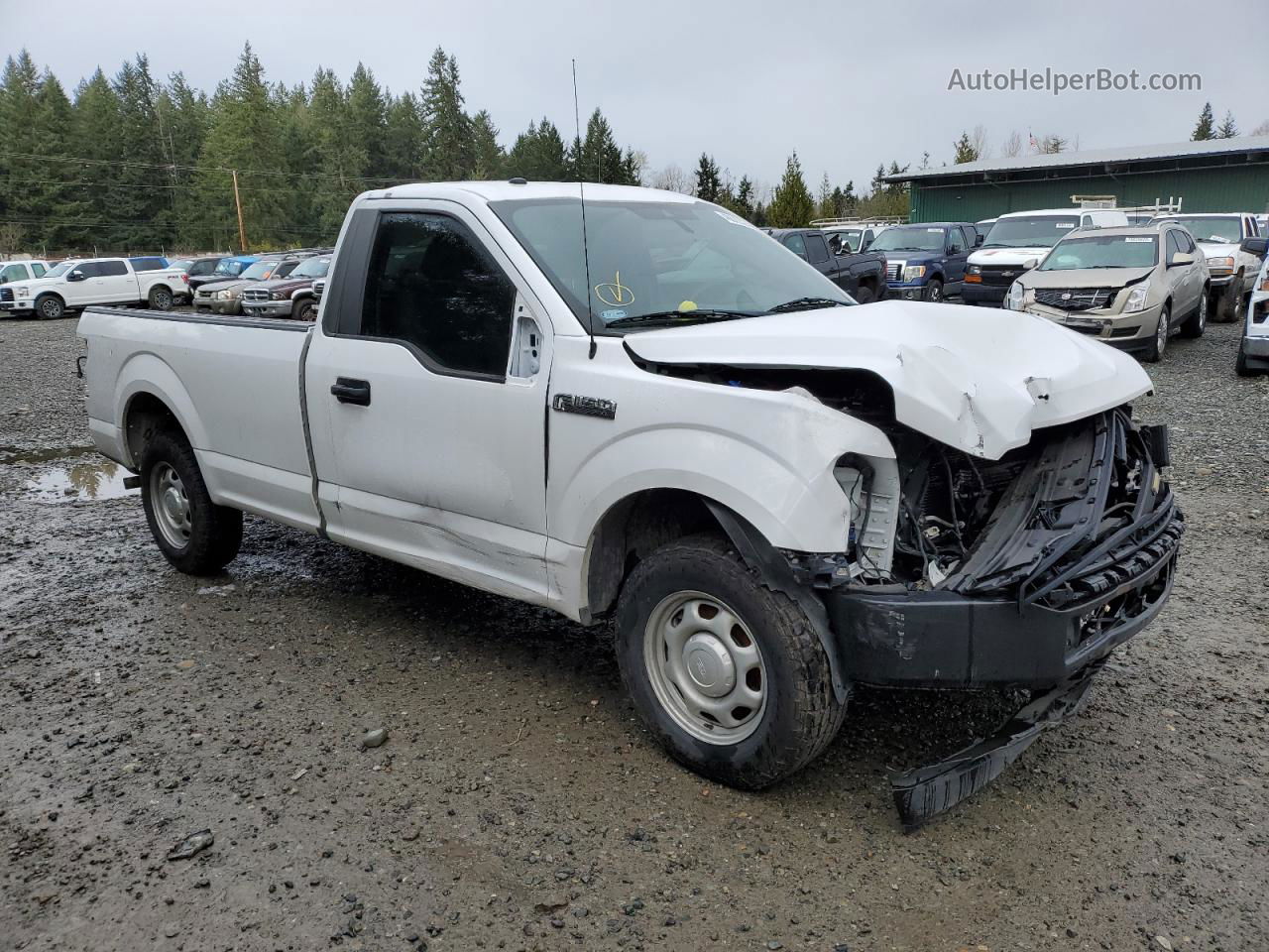 2019 Ford F150  Белый vin: 1FTMF1CB4KKC14760