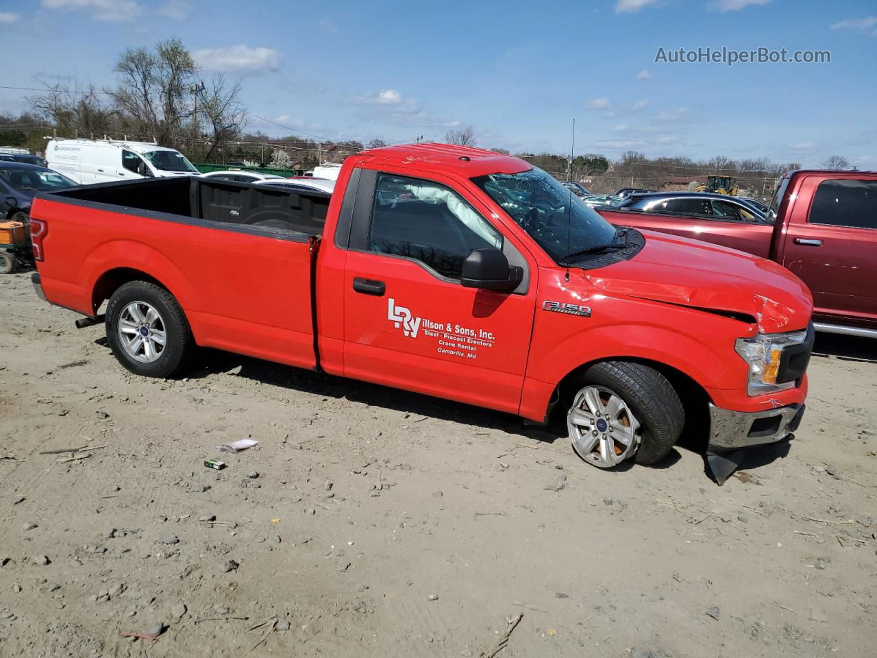 2019 Ford F150  Красный vin: 1FTMF1CB7KKC46599