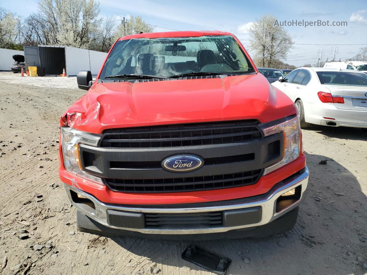 2019 Ford F150  Красный vin: 1FTMF1CB7KKC46599