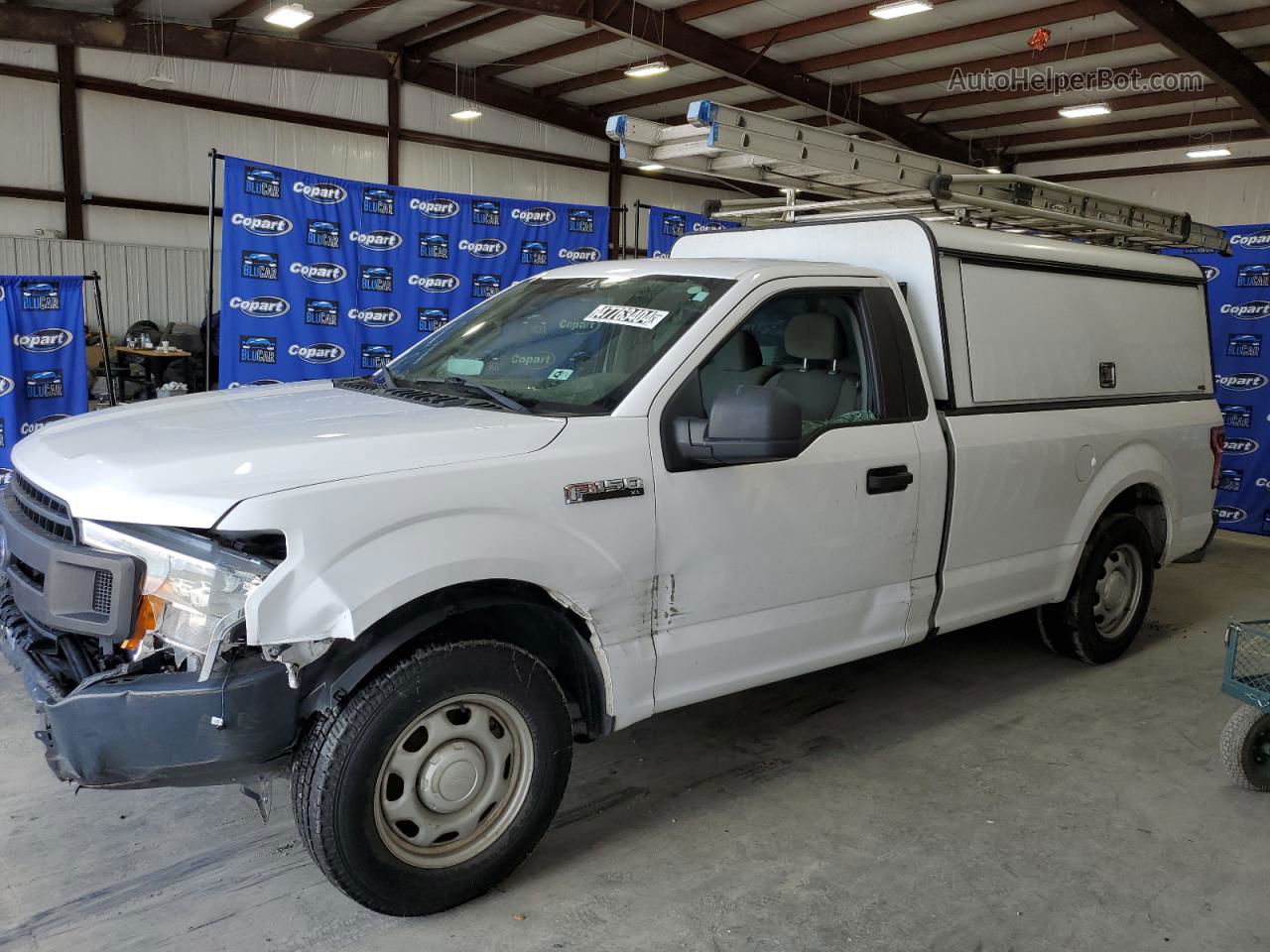 2019 Ford F150 White vin: 1FTMF1CB7KKC92093