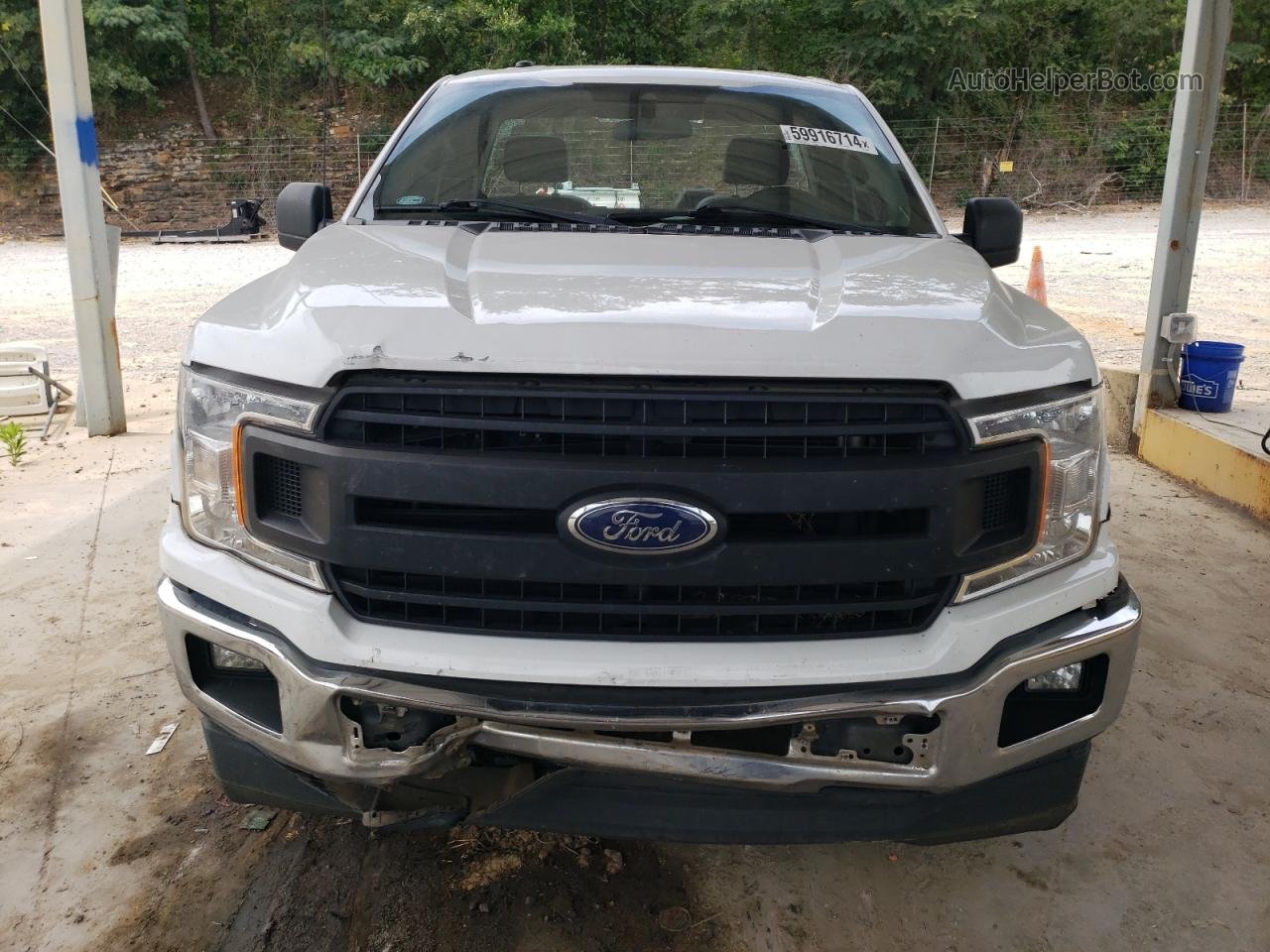 2019 Ford F150  White vin: 1FTMF1CB7KKF21467