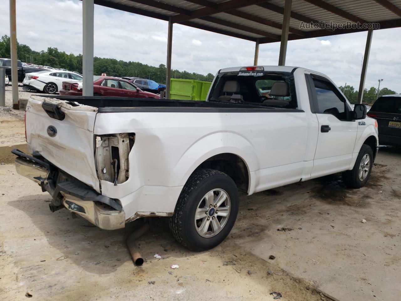 2019 Ford F150  White vin: 1FTMF1CB7KKF21467