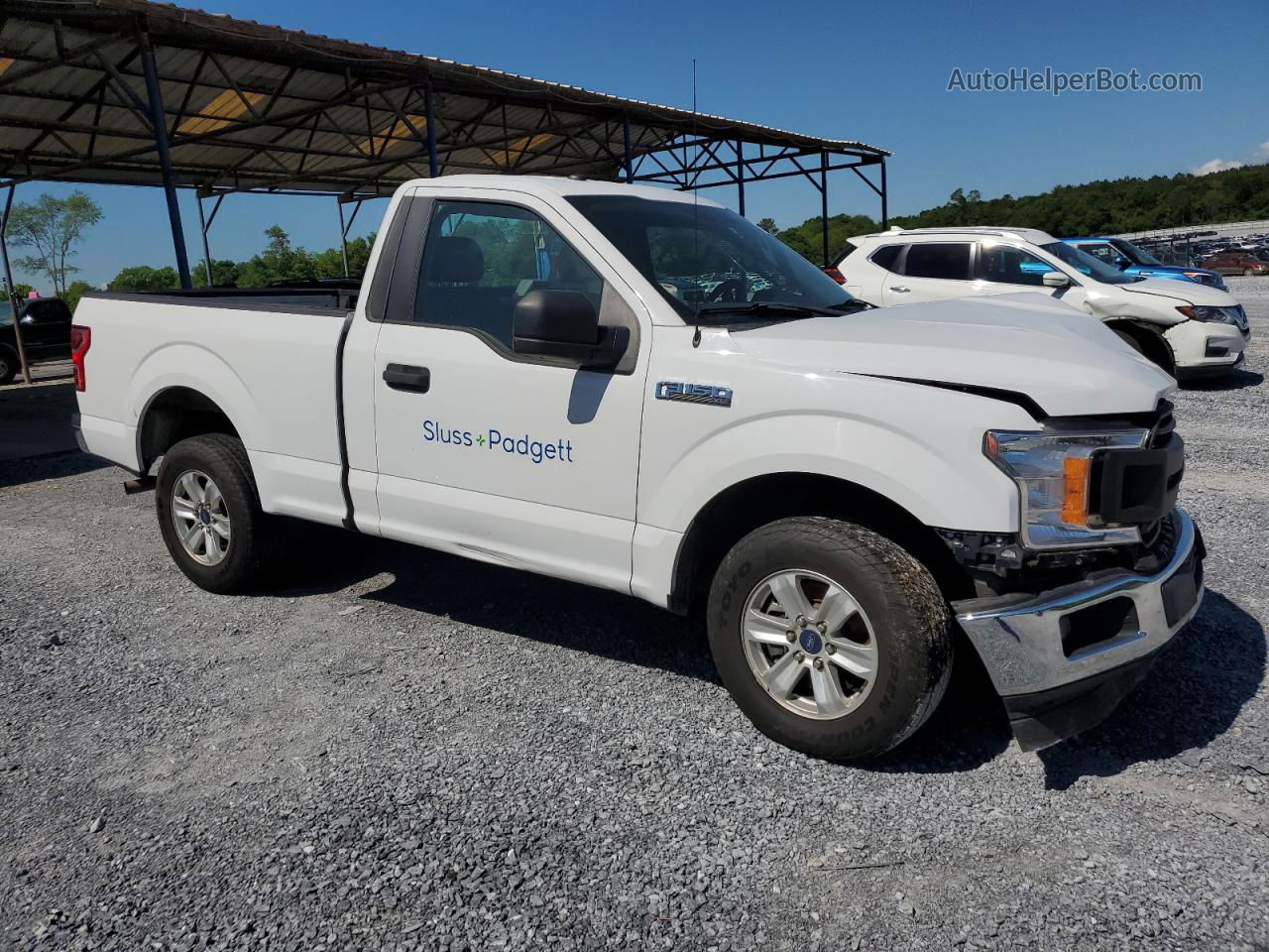 2018 Ford F150  White vin: 1FTMF1CBXJFD18323