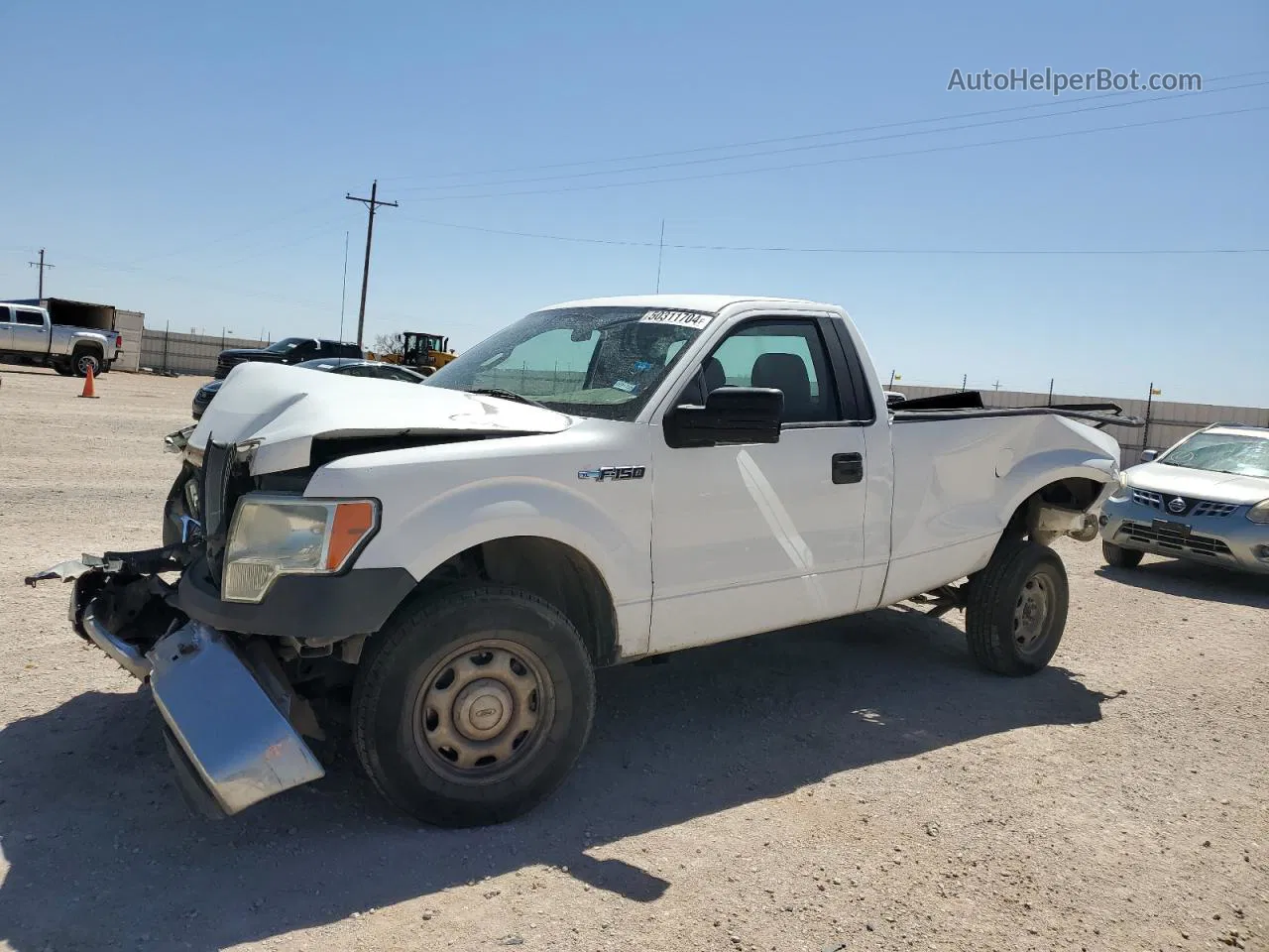 2011 Ford F150  White vin: 1FTMF1CM3BKE08875