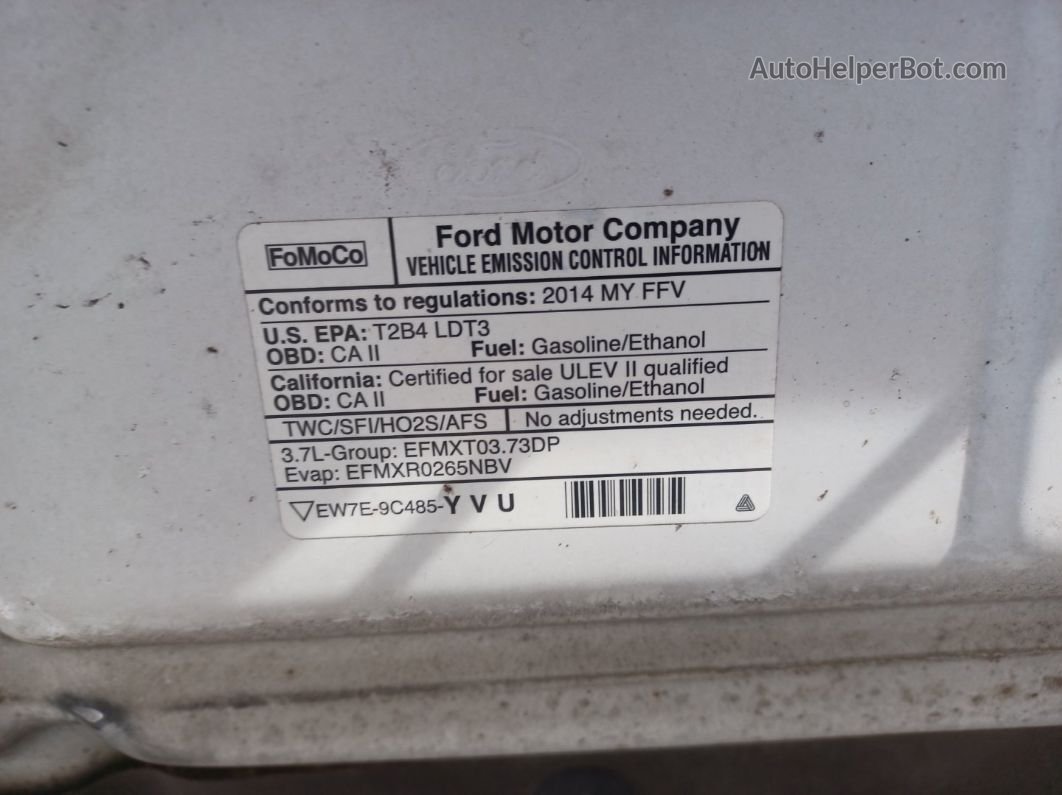 2014 Ford F-150 Xl Белый vin: 1FTMF1CM3EKG07669