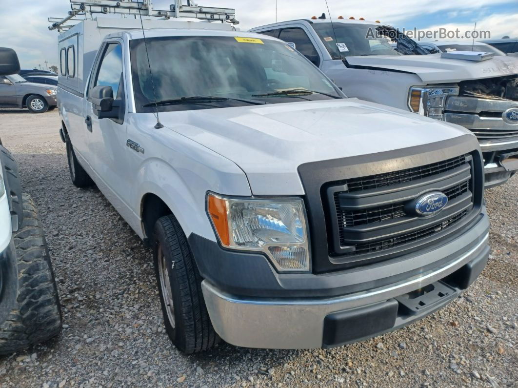 2014 Ford F-150 Xl White vin: 1FTMF1CM3EKG07669