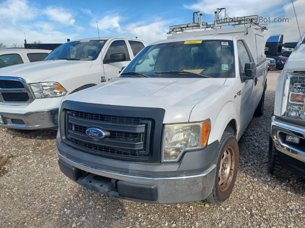 2014 Ford F-150 Xl White vin: 1FTMF1CM3EKG07669