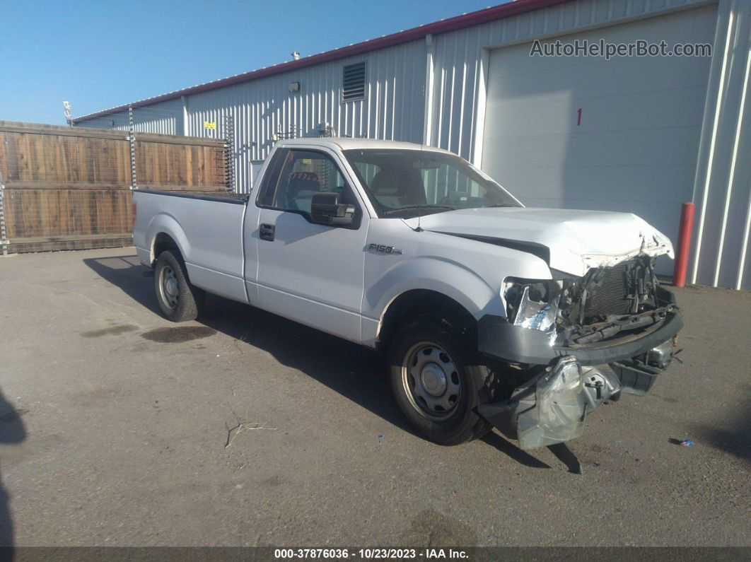 2014 Ford F-150 Xl White vin: 1FTMF1CM4EKD93632