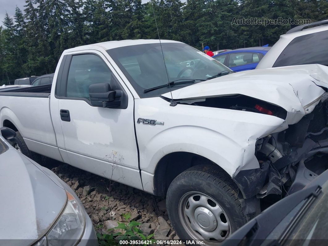 2014 Ford F-150 Xl White vin: 1FTMF1CM5EKF80927