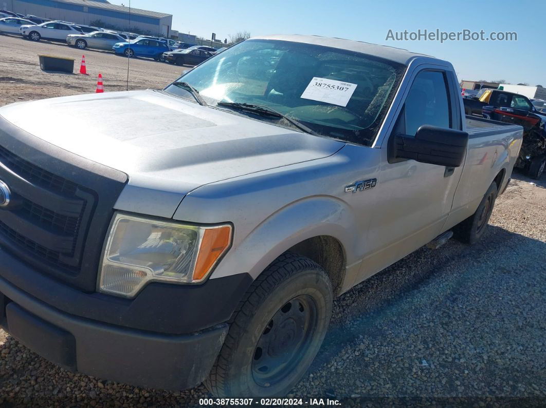 2014 Ford F-150 Xl Silver vin: 1FTMF1CM6EKD55500