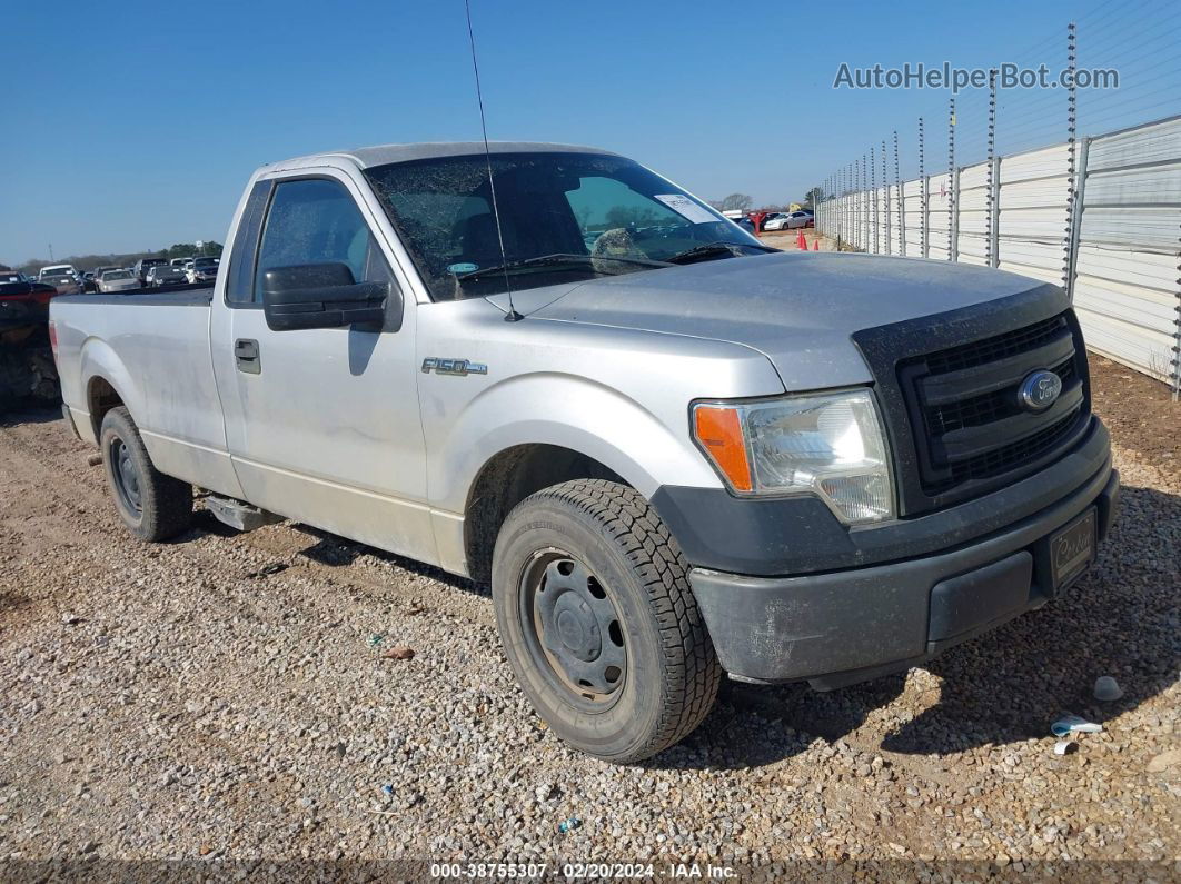 2014 Ford F-150 Xl Silver vin: 1FTMF1CM6EKD55500