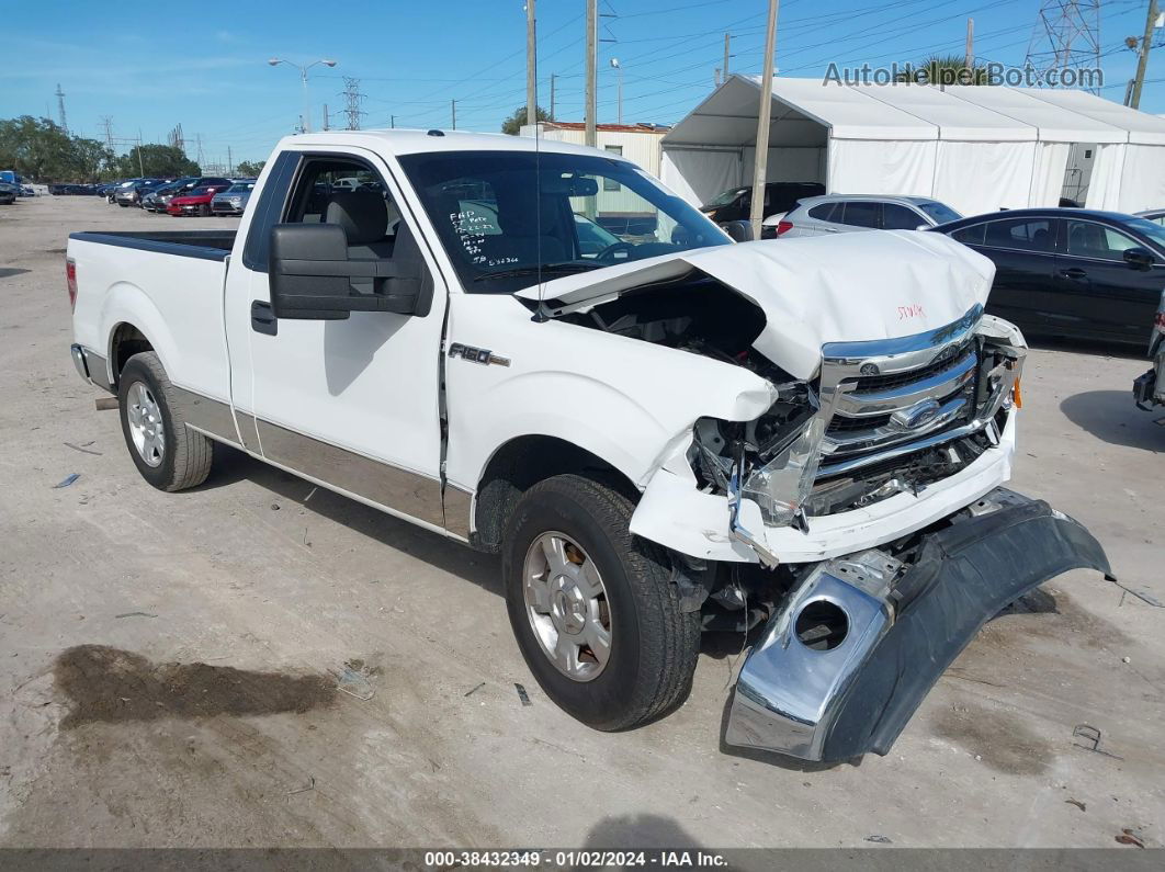 2014 Ford F-150 Xlt White vin: 1FTMF1CM7EFA40973