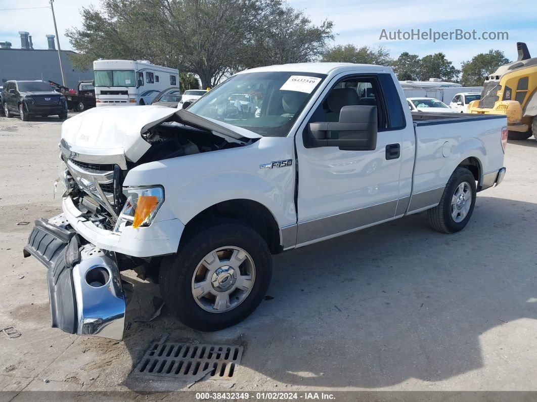 2014 Ford F-150 Xlt White vin: 1FTMF1CM7EFA40973