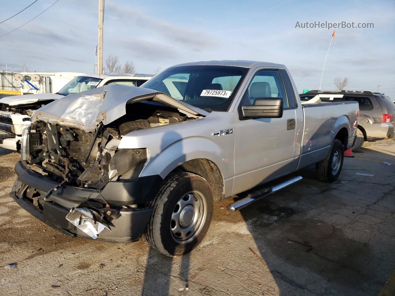 2014 Ford F150  Silver vin: 1FTMF1CM7EKE54746