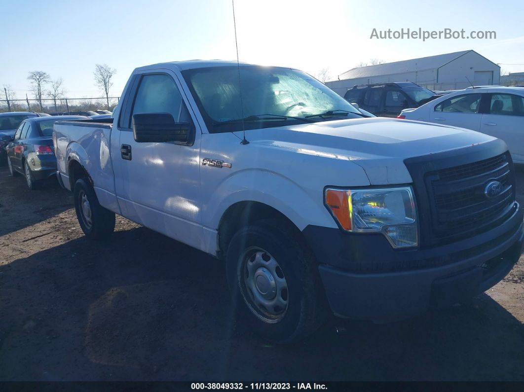 2014 Ford F-150 Xl White vin: 1FTMF1CM7EKF77639