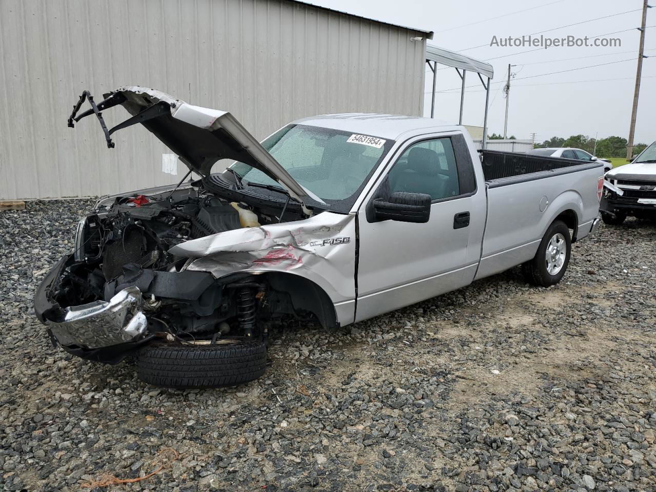 2014 Ford F150  Silver vin: 1FTMF1CM9EKD02466