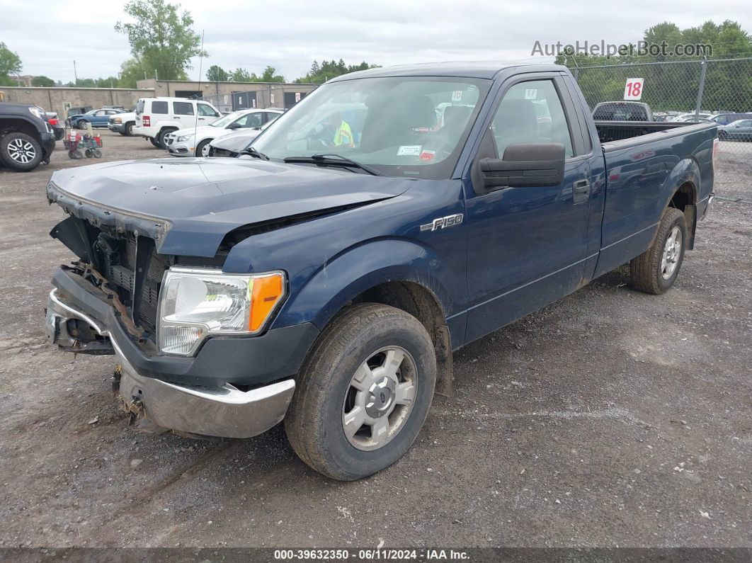 2014 Ford F-150 Xl Blue vin: 1FTMF1CM9EKD13824