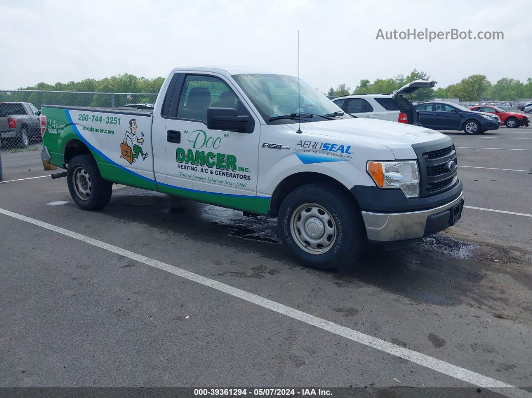 2014 Ford F-150 Xl White vin: 1FTMF1CM9EKE68549