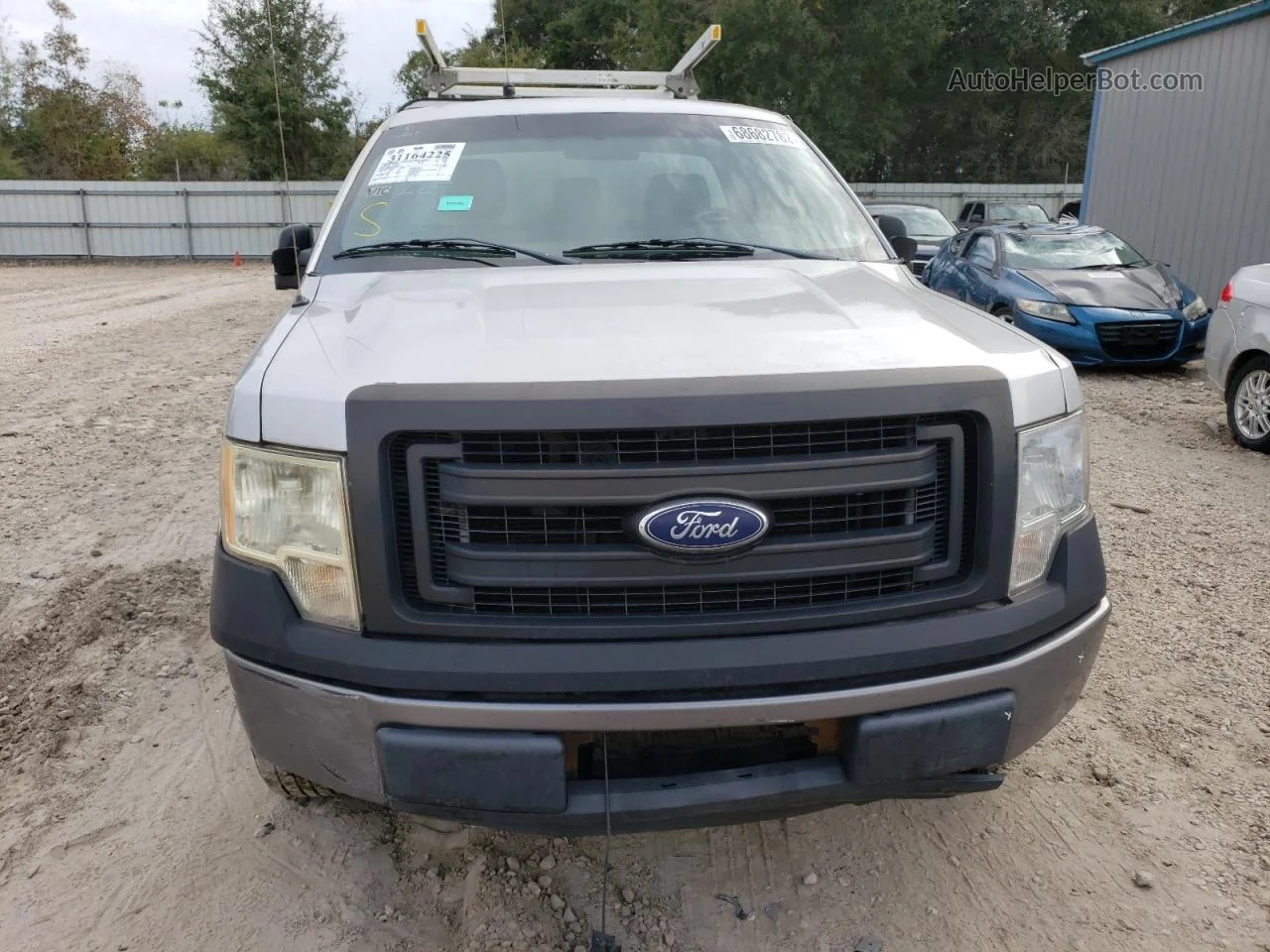 2014 Ford F150  Silver vin: 1FTMF1CMXEKD63468