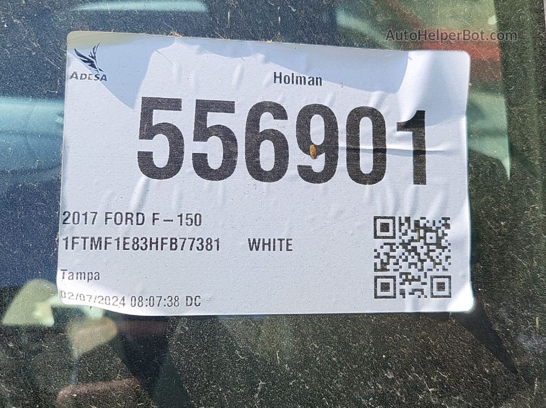 2017 Ford F150   vin: 1FTMF1E83HFB77381