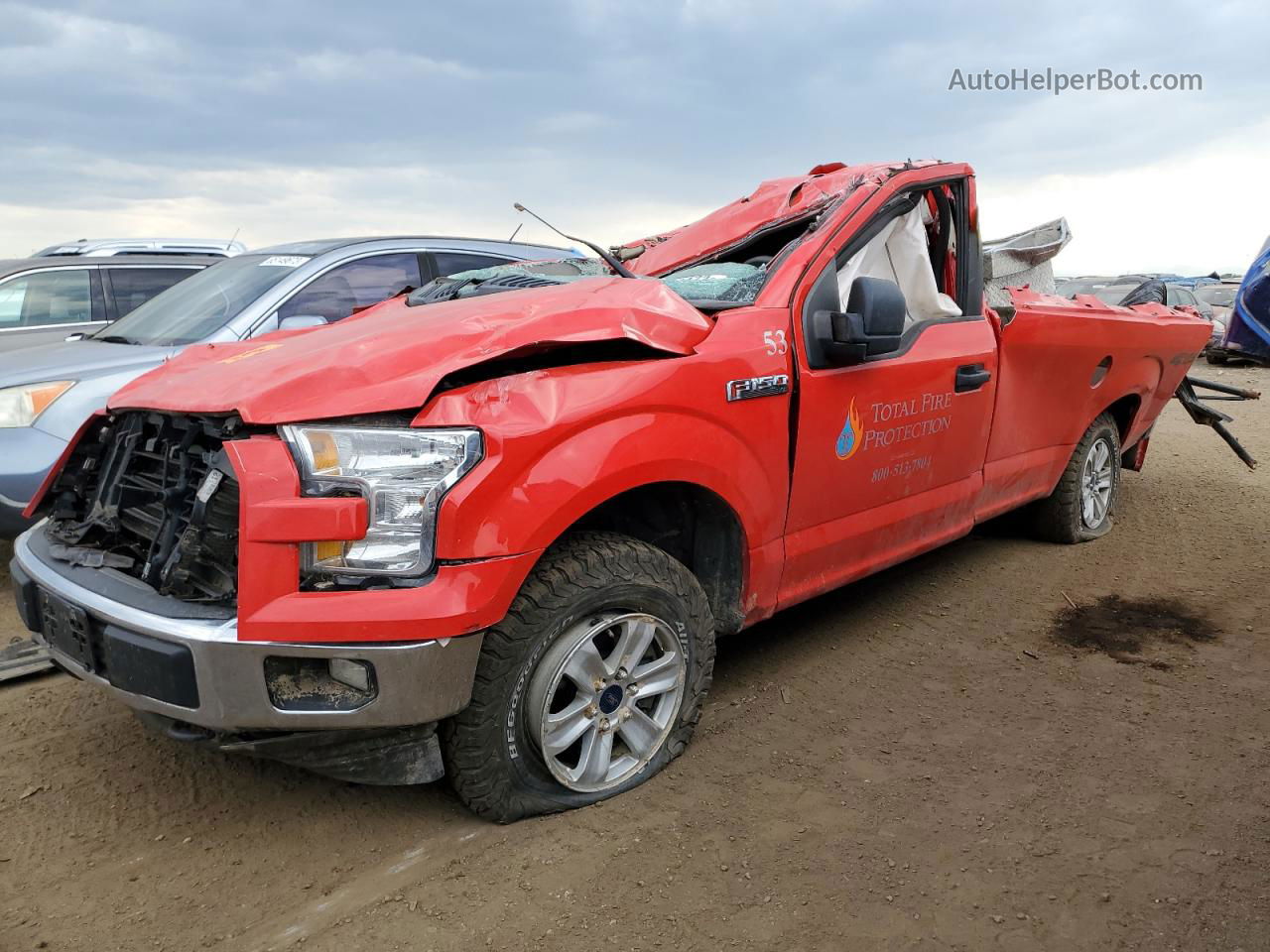 2017 Ford F150  Red vin: 1FTMF1E85HKD30219