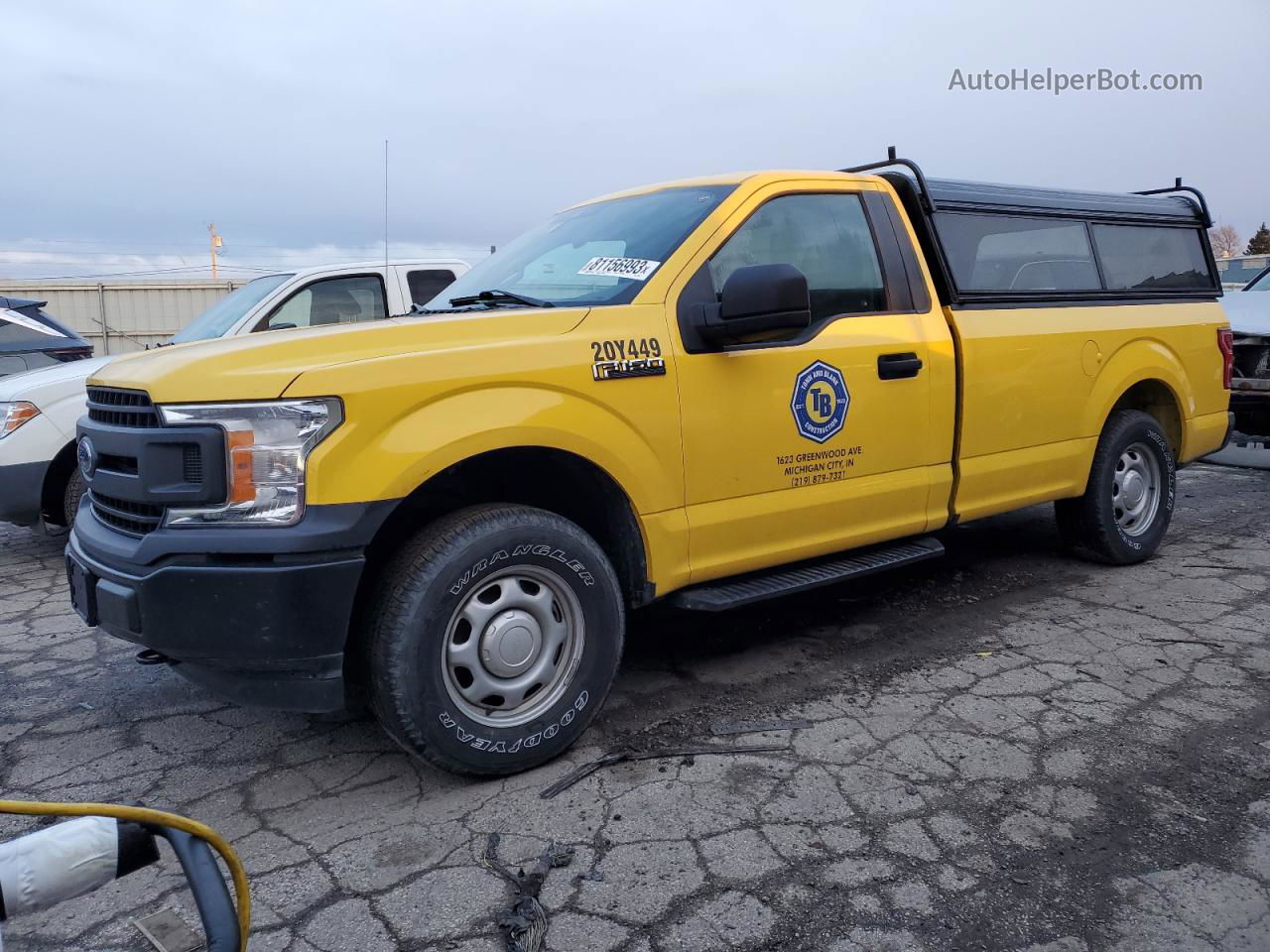 2020 Ford F150  Yellow vin: 1FTMF1EB2LKE48393