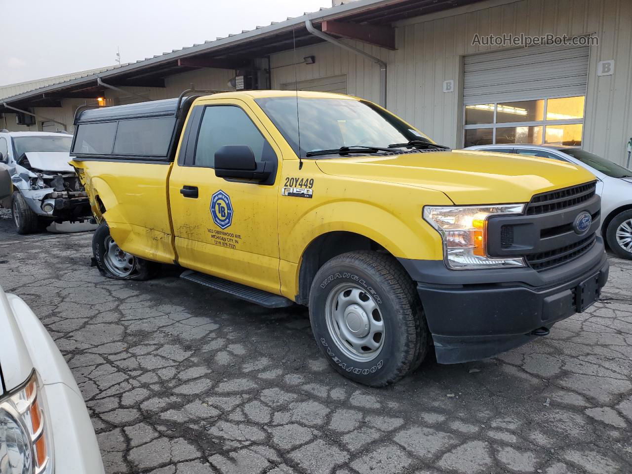 2020 Ford F150  Yellow vin: 1FTMF1EB2LKE48393