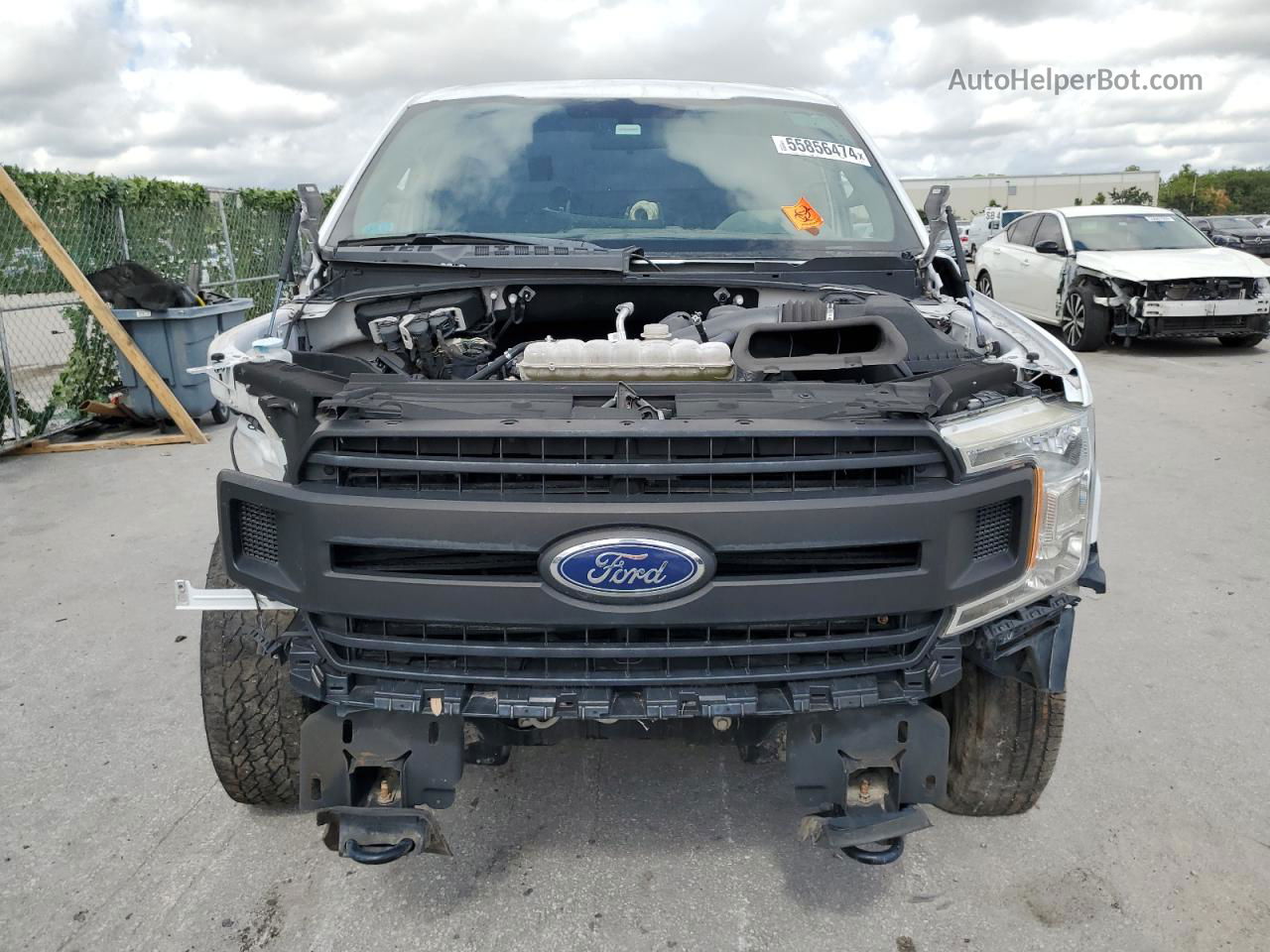 2018 Ford F150  White vin: 1FTMF1EB3JFD61172