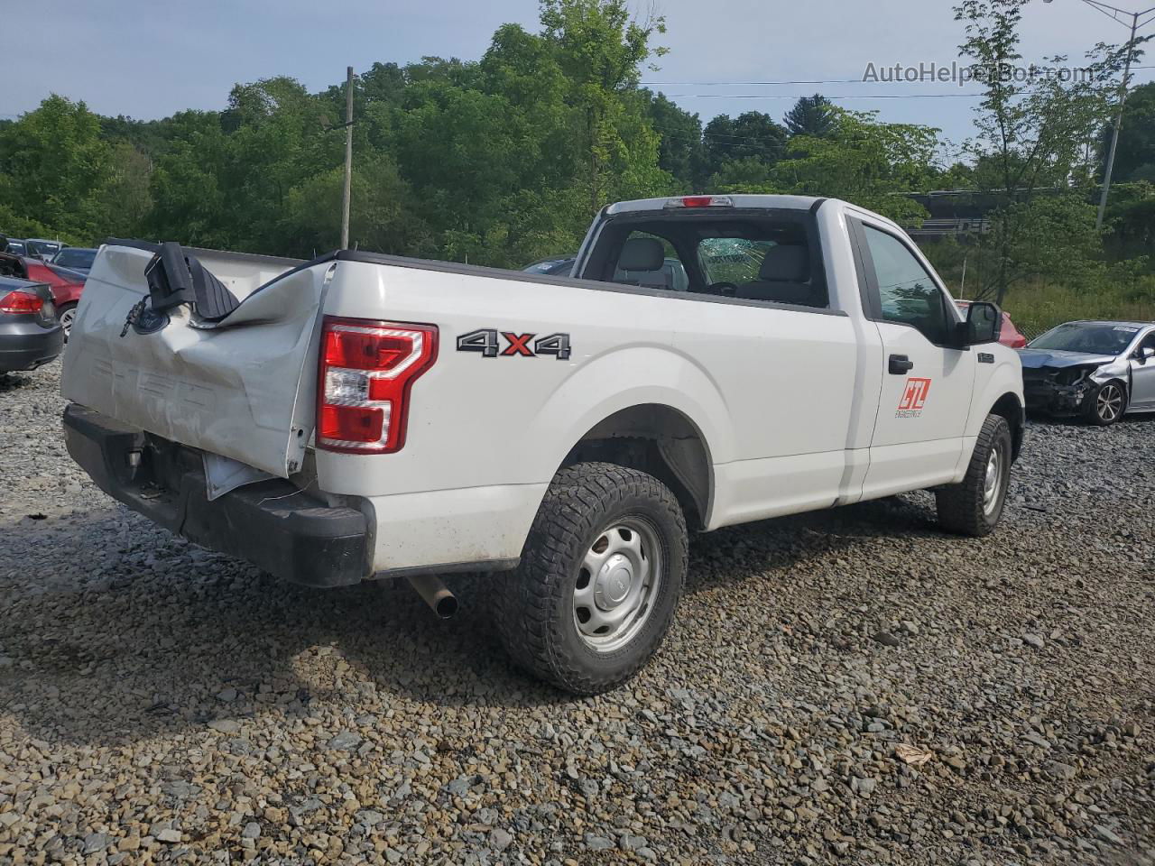 2019 Ford F150  White vin: 1FTMF1EB4KKD32451