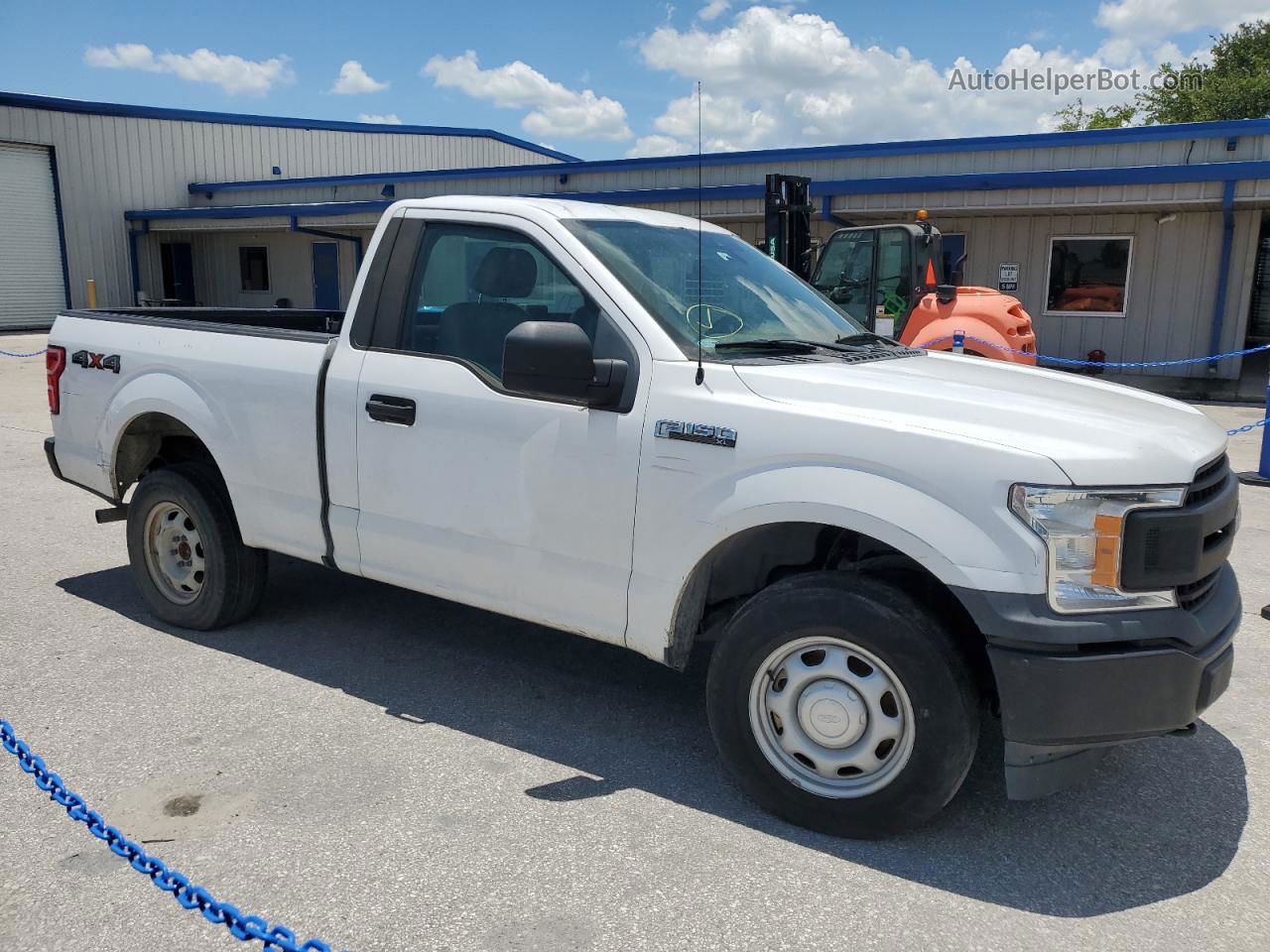 2019 Ford F150 White vin: 1FTMF1EB9KKD47978