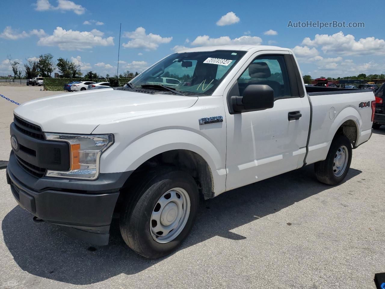 2019 Ford F150 White vin: 1FTMF1EB9KKD47978