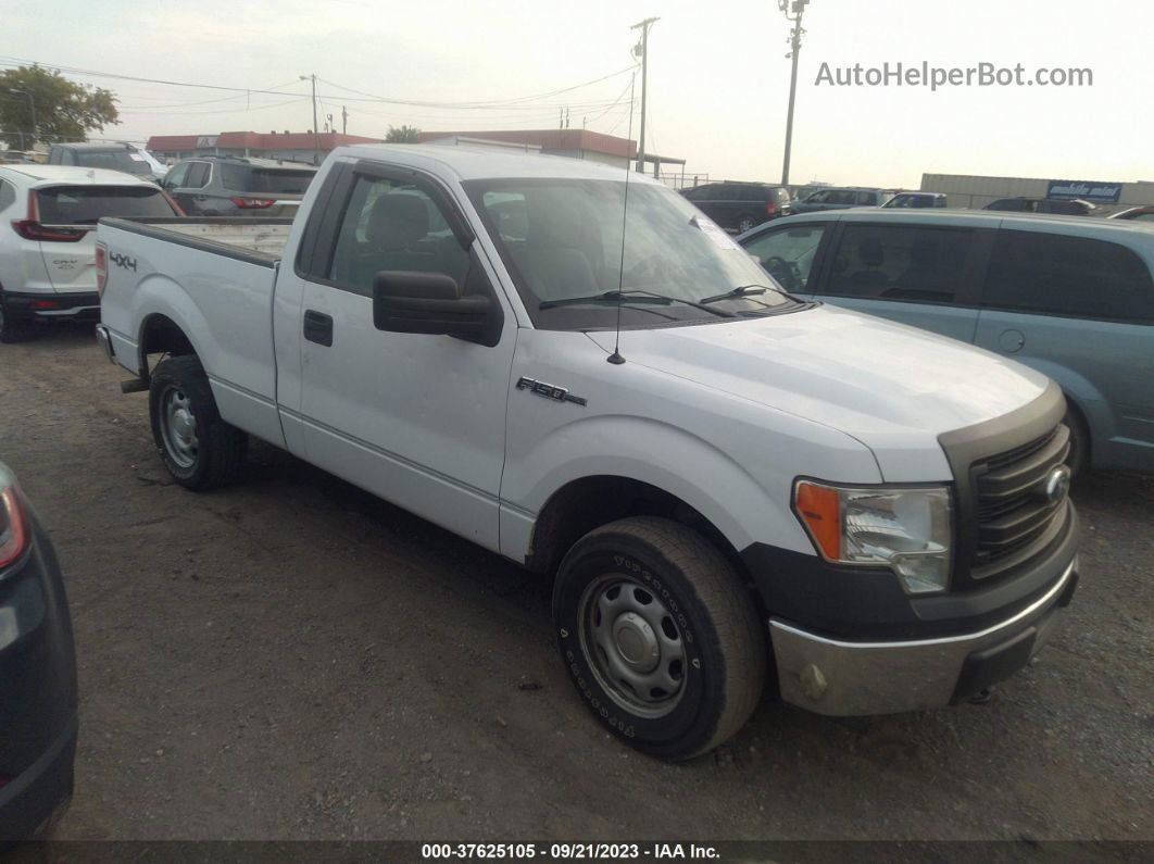 2014 Ford F-150 Xl White vin: 1FTMF1EF2EKG07743