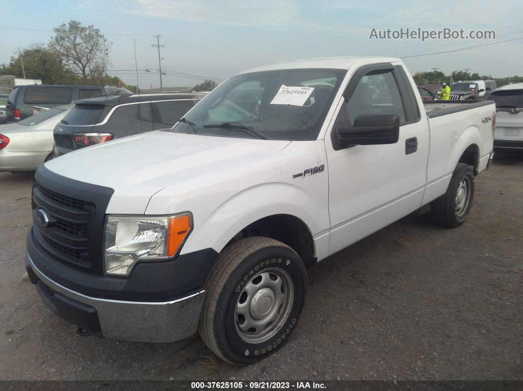 2014 Ford F-150 Xl White vin: 1FTMF1EF2EKG07743