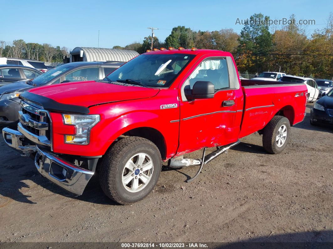 2017 Ford F-150 Xl/xlt Red vin: 1FTMF1EF4HKC68553