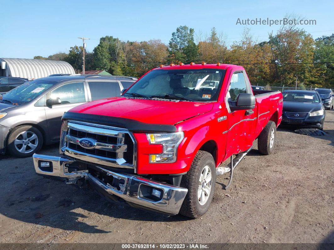 2017 Ford F-150 Xl/xlt Red vin: 1FTMF1EF4HKC68553