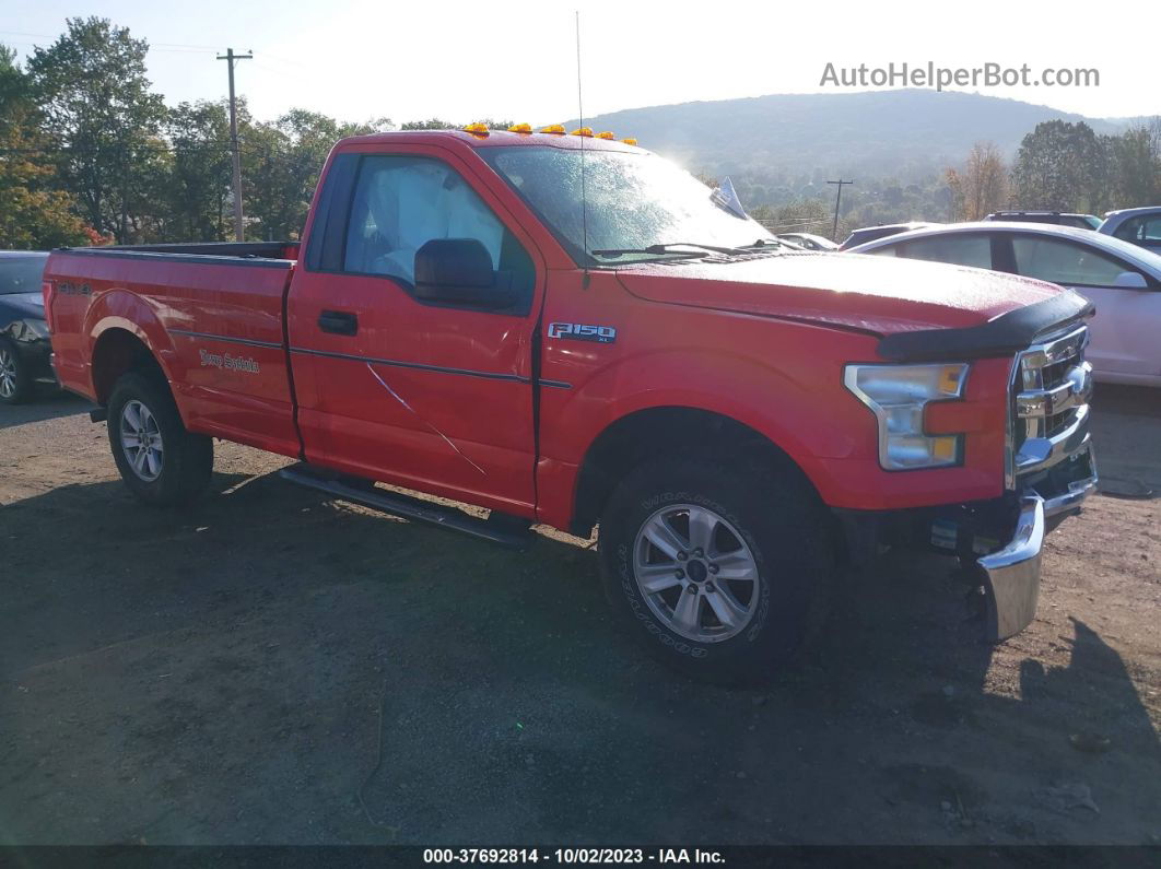 2017 Ford F-150 Xl/xlt Red vin: 1FTMF1EF4HKC68553