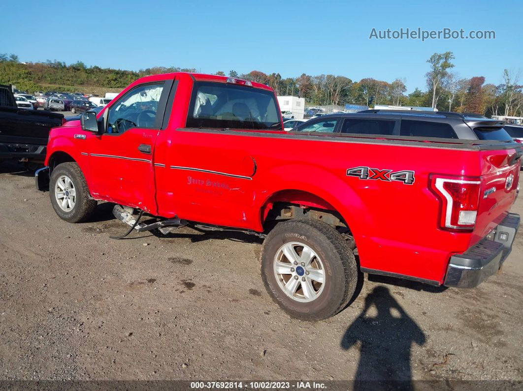 2017 Ford F-150 Xl/xlt Red vin: 1FTMF1EF4HKC68553