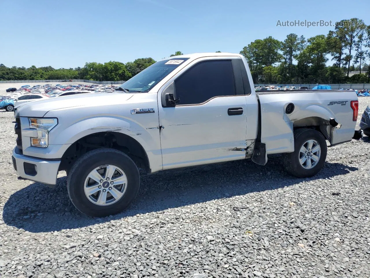 2017 Ford F150  Silver vin: 1FTMF1EF5HKD29036